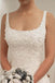 Elegant A Line Appliques Scoop Long Wedding Dresses PDE93