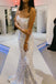Shiny Mermaid White Sequins Prom Dresses, Hot Sale Glitter Formal Everning Dresses OM0162