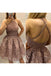 A-Line Criss Cross Straps Back Homecoming Dress With Appliques PPD12