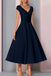 A Line V neck Short Sleeves Charmeuse Pleated Ankle Length Mother of the Bride Dress PM0001