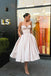 Simple A line Pink Sweetheart Strapless Satin Homecoming Dress, Short Prom Dress With Pockets OMH0299