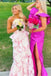 Charming Mermaid Strapless Floral Printed Sleeveless Floor Length Prom Dress OM0448