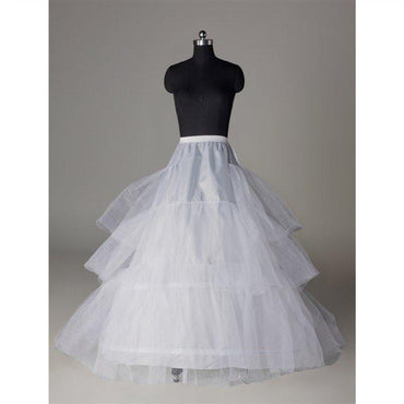 Tulle Wedding Petticoat Accessories White Floor Length PDP4