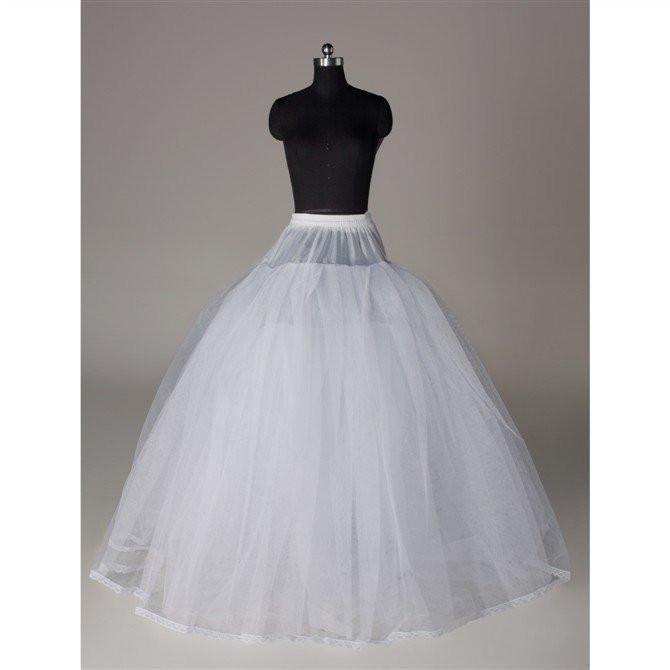Fashion Ball Gown Wedding Petticoat Accessories White Floor Length PDP5
