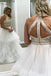 Two Piece Off White High Neck Prom Dress, Cheap A Line Evening Dresses PDJ45