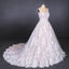 A Line Strapless Lace Appliques Wedding Dress, Cheap Bridal Dresses PDQ16