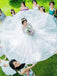 Princess Long Sleeves Bateau Ball Gown Tulle Wedding Dresses With Lace Appliques PDH80