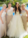 Elegant Halter A Line Long Bridesmaid Dress with Lace Appliques PPD99