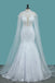 New Arrival Tulle Scoop Wedding Dresses Mermaid With Lace Applique PDE77