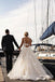 Elegant A Line Floral Appliques Beach Wedding Dresses Backless Tulle Boho Wedding Gowns SK01