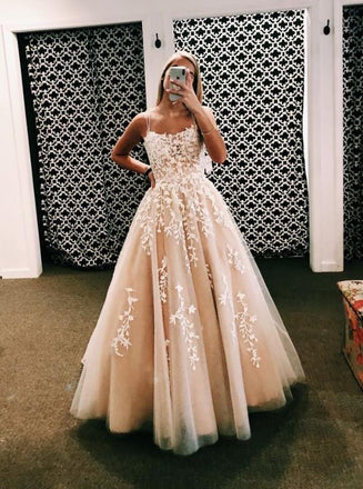 Appliques long evening prom dresses, cheap custom party dresses mg170