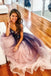 Fashion A Line Sweetheart Tulle Long Prom Dress Cheap Evening Dresses PDQ41