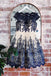 Navy Blue Lace Applique Short Cap Sleeves Homecoming Dresses PDP59