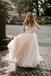 A line Off the Shoulder Sweetheart Lace Beach Wedding Dresses, Long Bridal Gowns OW0044