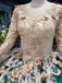 Long Sleeve Ball Gown Wedding Dress Appliques Beading Quinceanera Dresses PDR12