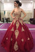 Gold Lace Appliques Sweetheart Ball Gown Prom Dress Sweet 16 Dress Quinceanera Dresses PDI59
