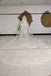 Two Tiers Ivory Lace Appliqued Tulle Wedding Veil, Bridal Veil WV21