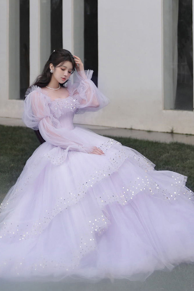 Haute Couture Ball Gown Debut Dresses Ombre Purple Quince Dress FD1600 –  Viniodress