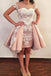 Lace Appliques Homecoming Dresses, Hi-Lo Short Prom Dress PPD51