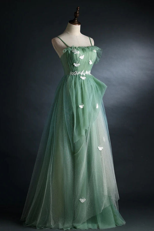 Pastel Green Prom Dress