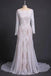 Elegant Lace Bridal Dress, Long Sleeves Backless Beach Wedding Dresses PDN91