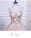Pink A Line Tulle Spaghetti Straps Homecoming Dresses With Appliques PDN54