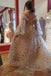 Gorgeous A line Tulle Starry Prom Dresses, Shiny Stars Off the Shoulder Dance Dress OM0228