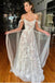 A Line Lace Ivory Spaghetti Straps Scoop Beach Wedding Dresses, Bridal Gowns OW0111