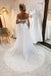 Simple A Line Ivory Strapless Tulle Wedding Dresses With Appliques, Bridal Dress OW0132