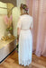 Charming A line V neck Short Sleeveless Lace Floor Length Boho Wedding Dresses OW0014