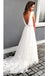 Unique A line Chiffon Ivory Hand Made Flowers Backless Boho Wedding Dresses OW0047