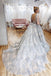 Princess Ball Gown Deep V Neck Lace Appliques Long Prom Dresses, Quinceanera Dresses OM0195