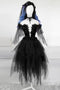 A Line Black Off the Shoulder Tulle V Neck Lace Appliques Short Homecoming Dress OMH0128