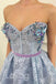 Stunning A-Line Sweetheart Light Blue Lace Prom Dress with Pockets Beading PDQ95