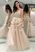 Sweetheart A Line Tulle Long Pleats Prom Dress With Flowers PDG86
