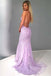 Spaghetti Strap Mermaid Prom Dresses Criss Cross Formal Evening Dress PDI34