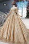 Stunning Ball Gown Long Sleeves Prom Dress, Pretty Quinceanera Dresses PDP64