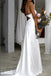 Elegant Ivory Cowl Neckline Mermaid Wedding Dresses, Beach Bridal Dresses OW0048