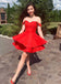 Cute Red Sweetheart Short Prom Dress,Homecoming Dress PDO66