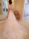 Gorgeous Ivory Lace Long Sleeves Bridal Dresses Wedding Dresses PDP82