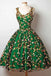 A Line Green Knee Length Lace Homecoming Dress With Appliques, Hi-Lo Dresses OMH0164