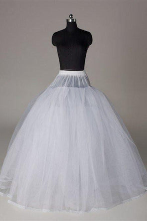 Fashion Ball Gown Wedding Petticoat Accessories White Floor Length PDP5