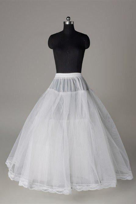 Fashion A Line Wedding Petticoat Accessories White Floor Length PDP3