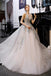 A-Line Tulle Spaghetti Straps Prom Dresses Backless V Neck Evening Dress With Appliques TD30
