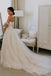 Gorgeous A Line Off the Shoulder Ivory Sweetheart Tulle Wedding Dresses With Lace OW0139
