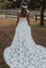 Charming A Line Lace Sweetheart Spaghetti Straps Wedding Gowns, Backless Wedding Dress OW0033