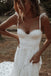 Charming A Line Lace Sweetheart Spaghetti Straps Wedding Gowns, Backless Wedding Dress OW0033