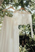 Elegant A line Long Sleeves Ivory Two Pieces Lace Chiffon Beach Wedding Dresses OW0028