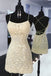 New Style Sheath Lace Appliques Short Homecoming Dresses, Mini Cocktail Dresses OMH0035