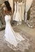 Charming Cap Sleeves V Neck Mermaid Ivory Wedding Dress Sleeveless With Lace OW0064